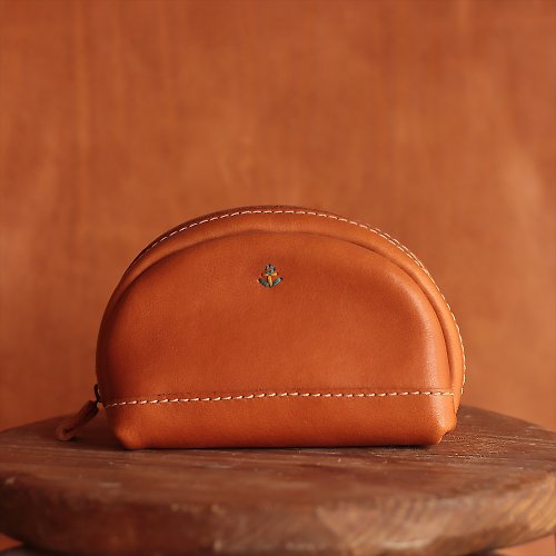 Japlish Leather Goods Made in JAPAN 中型のオーバルポーチ / １番人気のMサイズ / ネーム可能 / 日本製 / sb-14-m【カスタム可能なギフト】