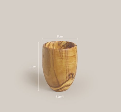 Handcrafted Olive Wood Wine Cup/ Goblet - Shop folksyfinds Bar