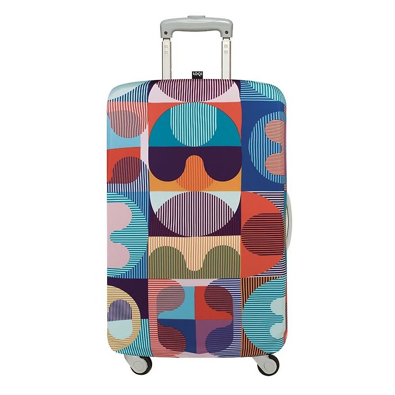 LOQI suitcase jacket / kaleidoscope [S size] - กระเป๋าเดินทาง/ผ้าคลุม - เส้นใยสังเคราะห์ หลากหลายสี
