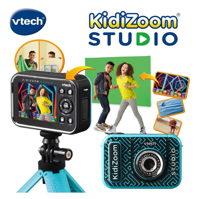 Vtech Multifunctional Children's Digital Camera STUDIO-Cool Blue - ของเล่นเด็ก - พลาสติก 