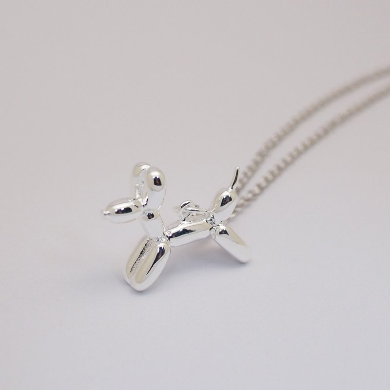 Balloon Dog Necklace(small) ,silver - อื่นๆ - โลหะ สีเงิน