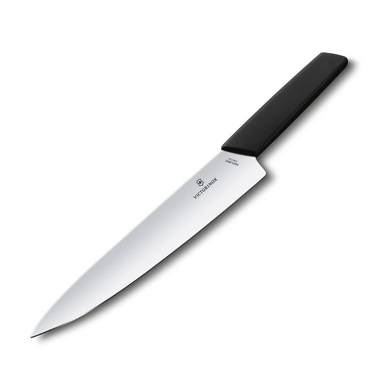 VICTORINOX 瑞士維氏 Swiss Modern 切肉刀 22cm 黑 6.9013.22B - 廚具 - 不鏽鋼 黑色