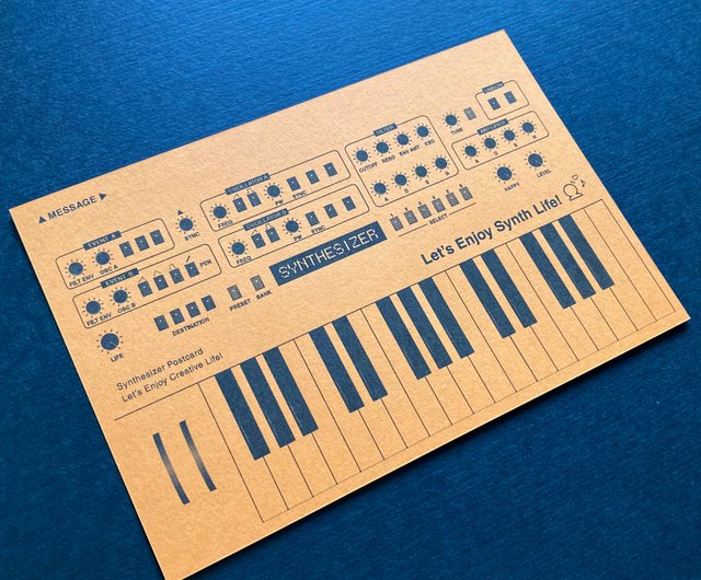 ポストカード】シンセサイザーポストカード4枚セット Vivid Tone