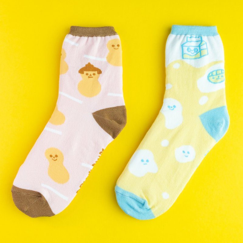 Drunk Bambi Socks / Set for 2 Pairs - Socks - Cotton & Hemp Multicolor