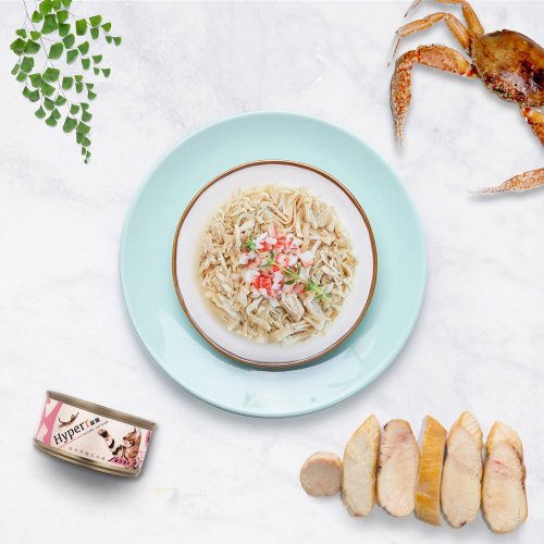 SofyDOG 寵物精品 【貓主食罐】Hyperr超躍 雞肉蟹絲 90g新包裝 貓咪主食罐