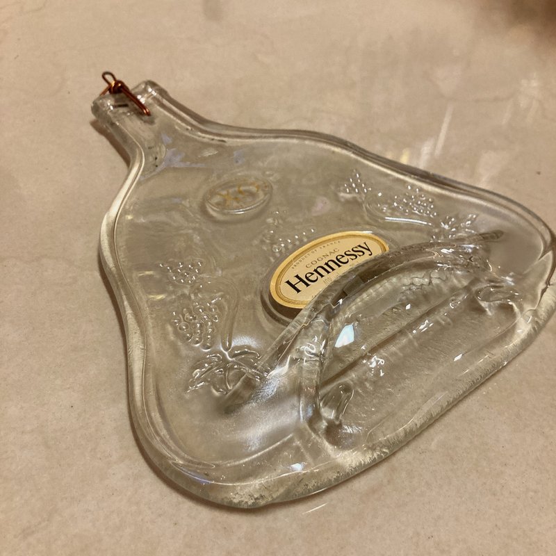 軒尼詩Hennessy 干邑XO白蘭地 酒瓶吊飾壁掛裝飾 - 壁貼/牆壁裝飾 - 玻璃 