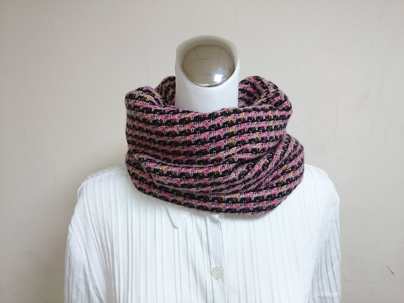 Warm collar neck double-sided short color scarf men and women are applicable*SK* - ผ้าพันคอ - ขนแกะ 