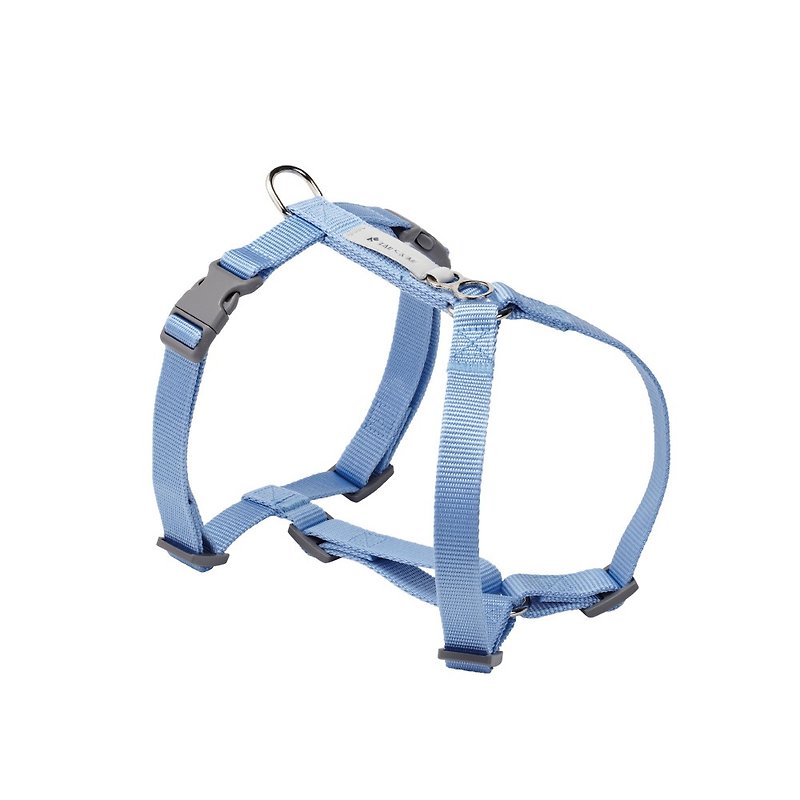 [Tail and me] Classic nylon belt chest strap with sky blue L - ปลอกคอ - ไนลอน สีน้ำเงิน