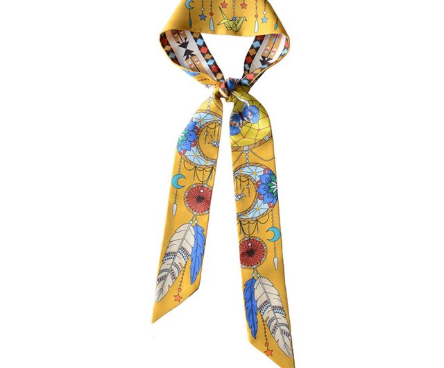 Butterfly Print Twilly Scarf