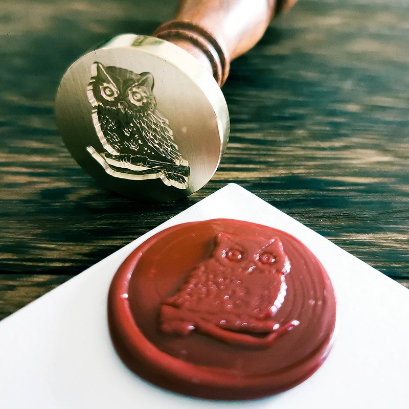 Wax Seal Stamp,Wax Seal Owl,Wax Seal Head,Letter Stamps - ตราปั๊ม/สแตมป์/หมึก - โลหะ 