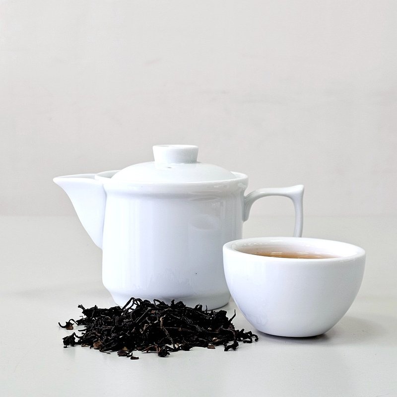 [Ready stock] HOFFE Taiwan Yingge thick teapot teacup tea set full porcelain plain glaze tea - ถ้วย - วัสดุอื่นๆ ขาว