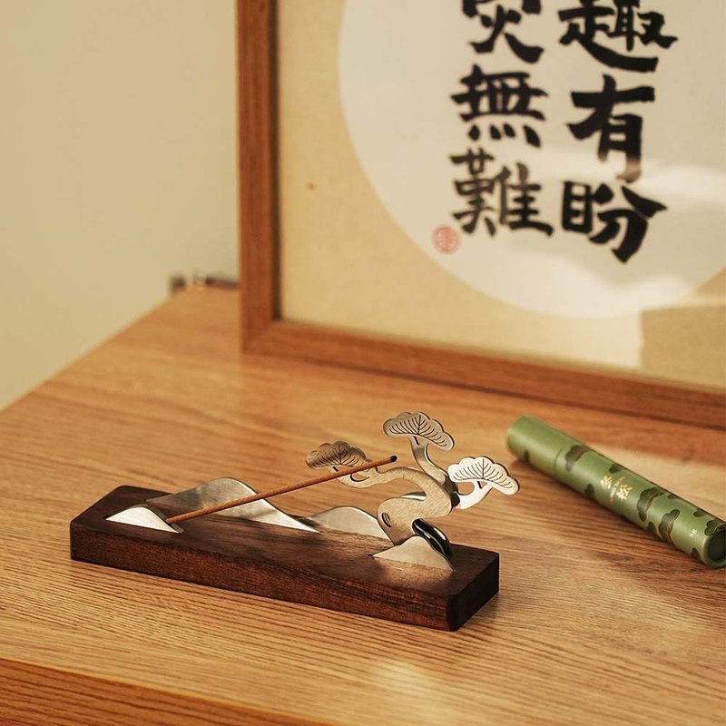 【放青松】無香版創意心情線香熏香爐原創設計文創禮品 - 香氛/精油/擴香 - 木頭 