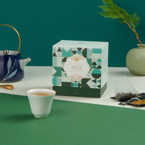 羽曦堂 | 頂級臺灣茶葉品牌 羽曦堂-沉林芳浴(療癒杉林溪清香烏龍)三角立體原葉茶包 15入