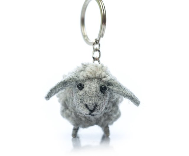 オーダー受付中❤️羊毛フェルト　ひつじパグちゃん　キーホルダー オーダー受付中❤️羊毛フェルト ひつじパグちゃん キーホルダー