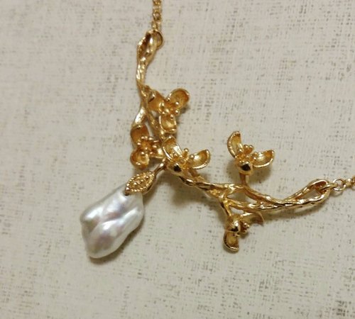 Tera Jewelry 【維納斯系列】春暖* 天然巴洛克珍珠 項鍊 訂製 輕珠寶