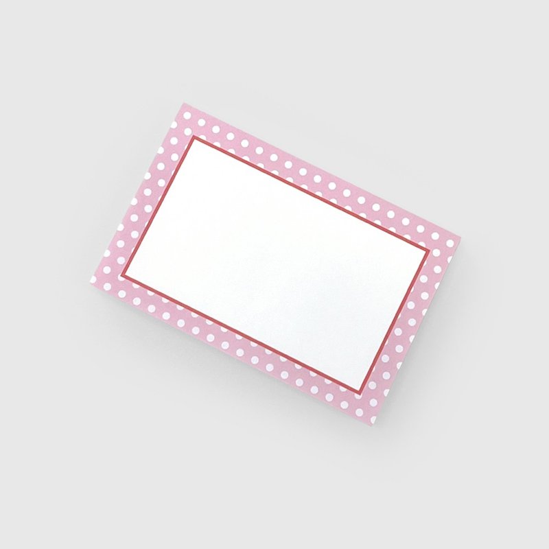 Pink white dot | Memo Pad - 便條紙/便利貼 - 紙 粉紅色
