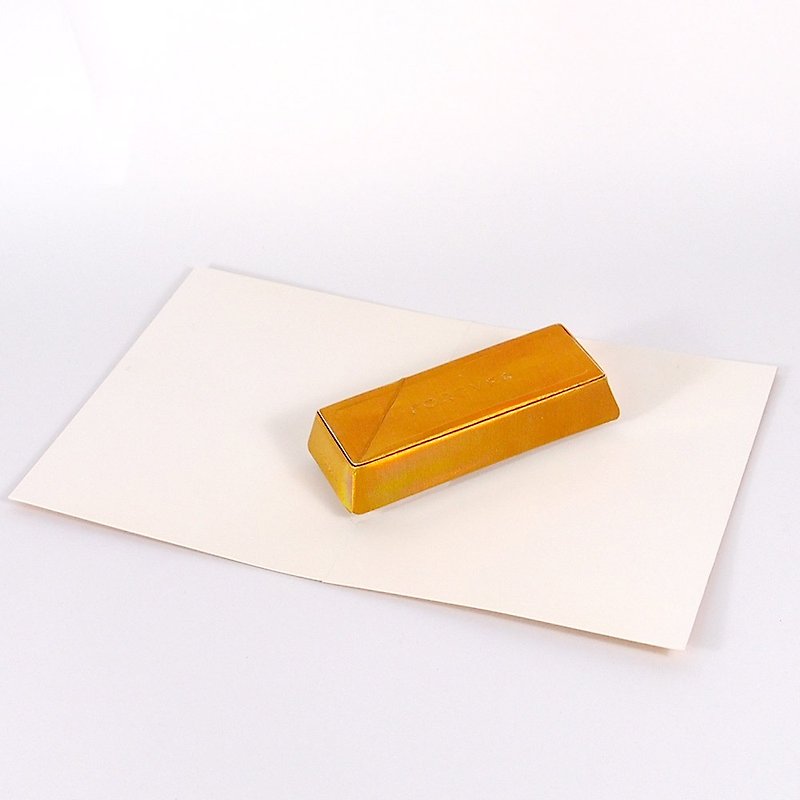 Shiny Stereo Gold Block [Up With Paper Luxe] - การ์ด/โปสการ์ด - กระดาษ สีทอง