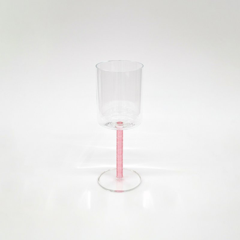Nemo Jelly Wine Glass - Grapefruit - 酒杯/酒器 - 玻璃 粉紅色