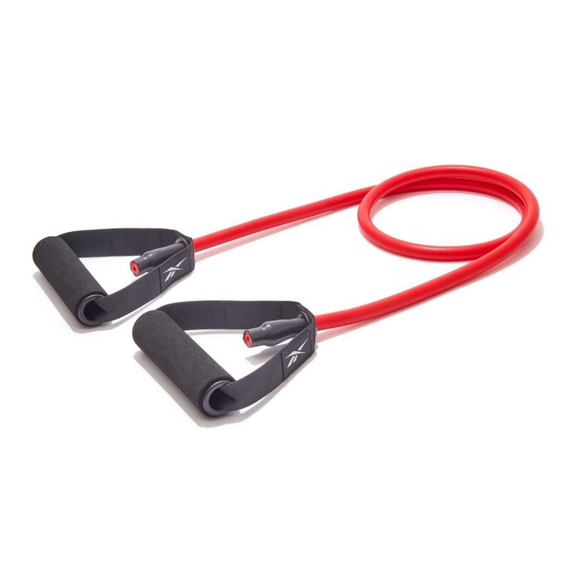 【Reebok】Resistance Tube 阻力訓練拉力繩 - 紅色 -Medium 10kg - 運動/健身器材 - 塑膠 紅色