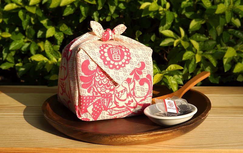特製フルーティーローズ紅茶ティーバッグミルクティー～アッサムリッチフルーティーフローラル立体ティーバッグ 3g×16個 - お茶 - コットン・麻 ピンク