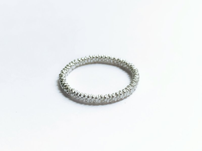 接單製作-twist ring wide - 戒指 - 純銀 銀色