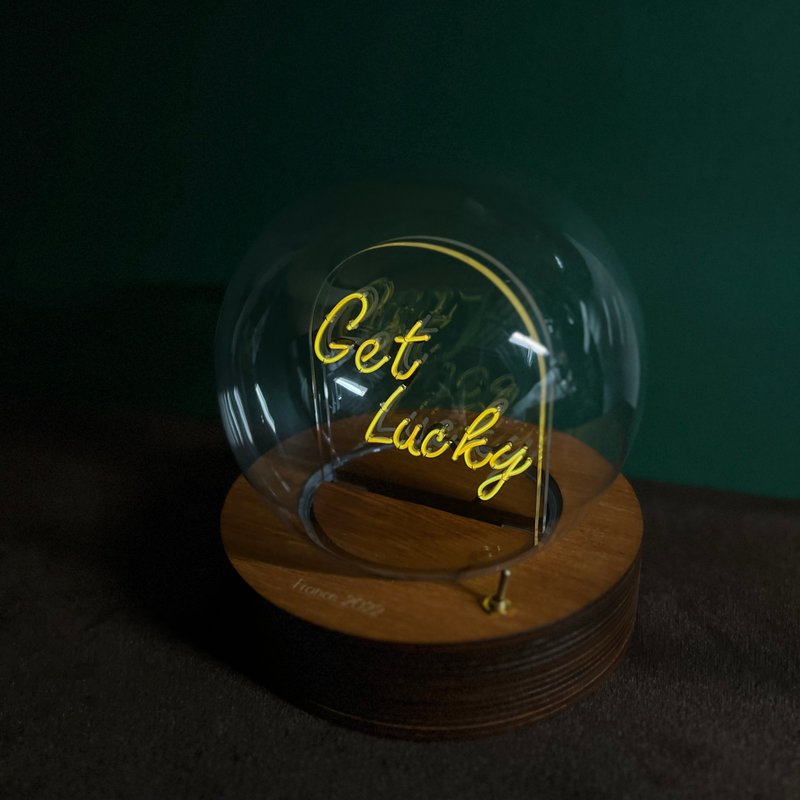 客製化禮物 生日 情人節禮物 玻璃球燈 - Led neon light 燈 字句 - 燈具/燈飾 - 玻璃 多色