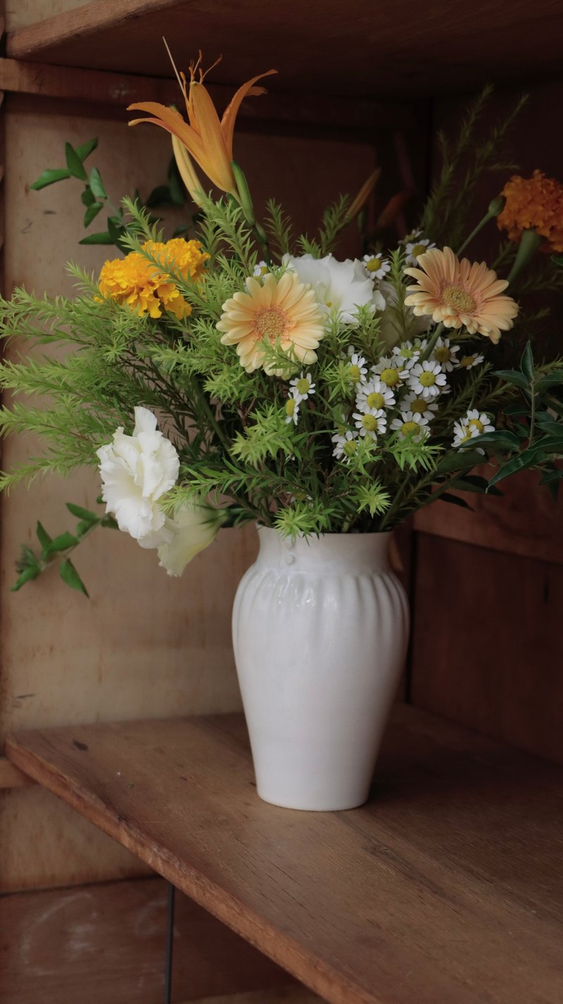 • Rêves Bouffants • 花器 - 花瓶/花器 - 陶 白色