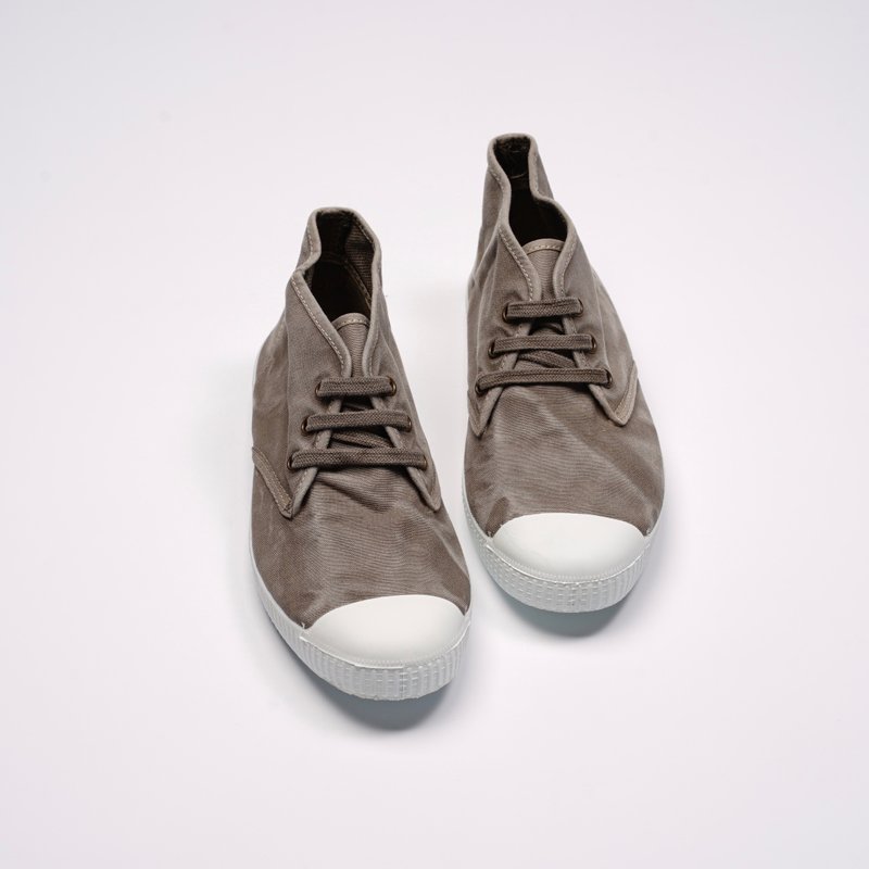 西班牙帆布鞋 CIENTA 60777 170 淺灰色 洗舊布料 大人 Chukka - 女休閒鞋/帆布鞋 - 棉．麻 銀色