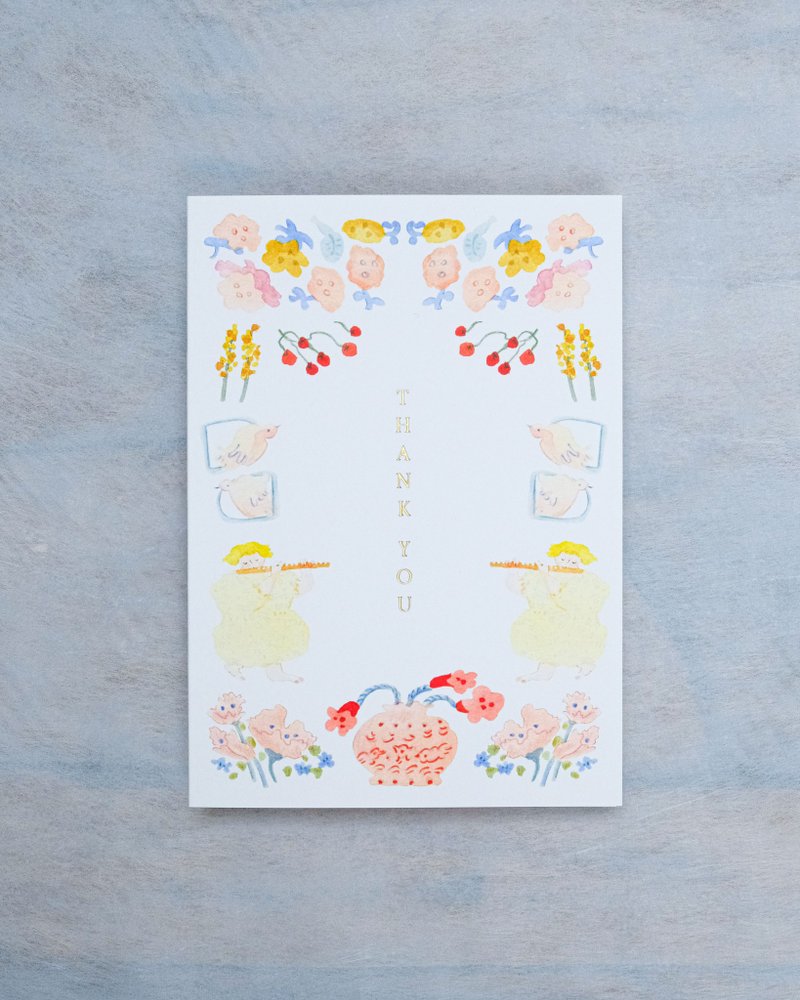 長笛 感謝卡 - 卡片/明信片 - 紙 