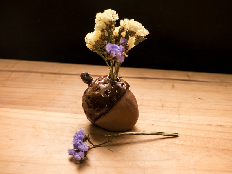 Small chestnut flower arrangement device - แก้วมัค/แก้วกาแฟ - ดินเผา 