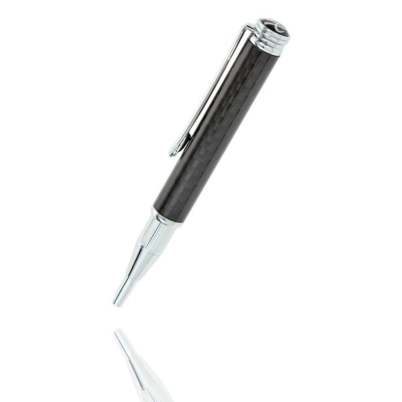 ARTEX Premium Retractable Ballpoint Pen Painted Carbon Fiber - ปากกา - คาร์บอนไฟเบอร์ สีดำ