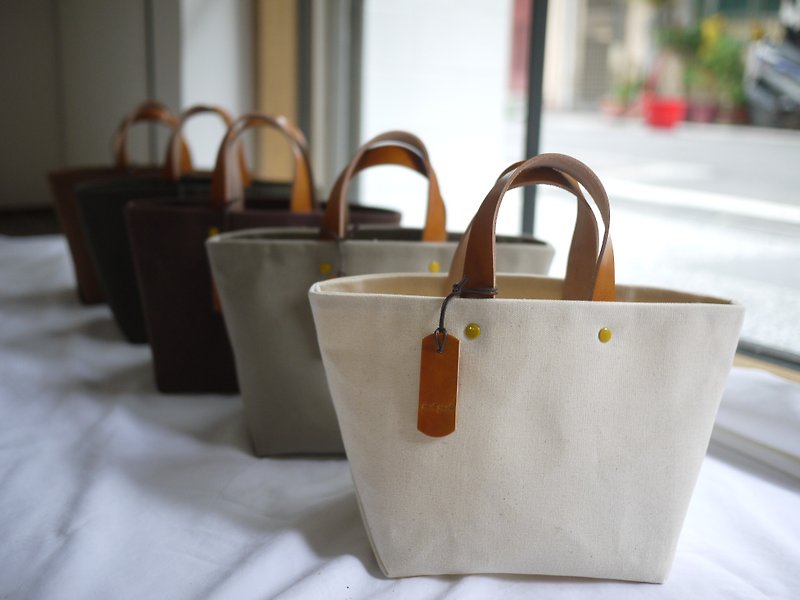 Small wax bag for Sulin Chiu exclusive - Handbags & Totes - Cotton & Hemp Black