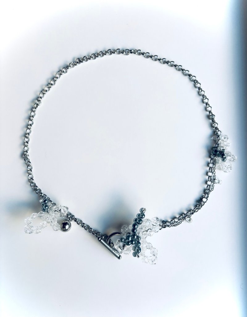 icy necklace - 項鍊 - 琉璃 透明