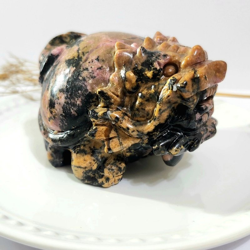 薔薇輝石龍龜 - 擺飾/家飾品 - 水晶 黑色