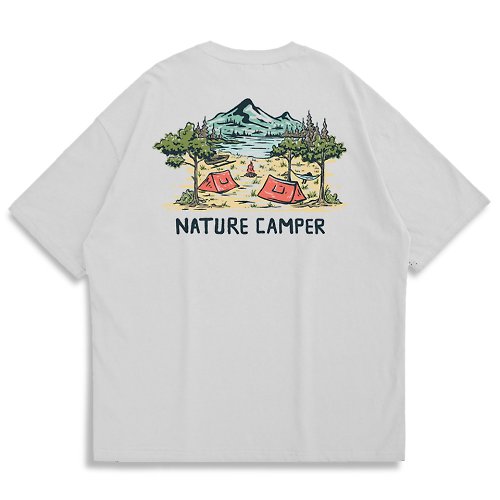 Creeps Store 【CREEPS-STORE】Nature Camper 寬鬆重磅印花T恤 210g
