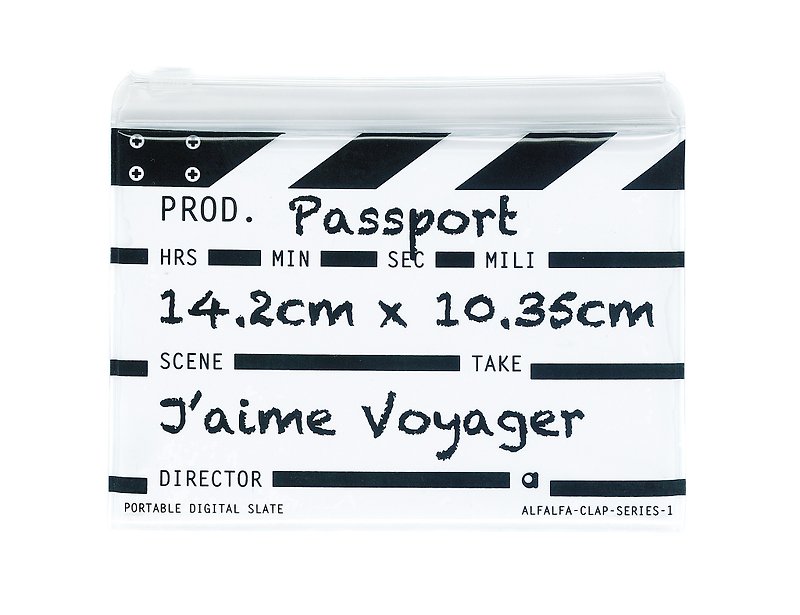 Director clap Classic passport - White - ที่เก็บพาสปอร์ต - พลาสติก ขาว