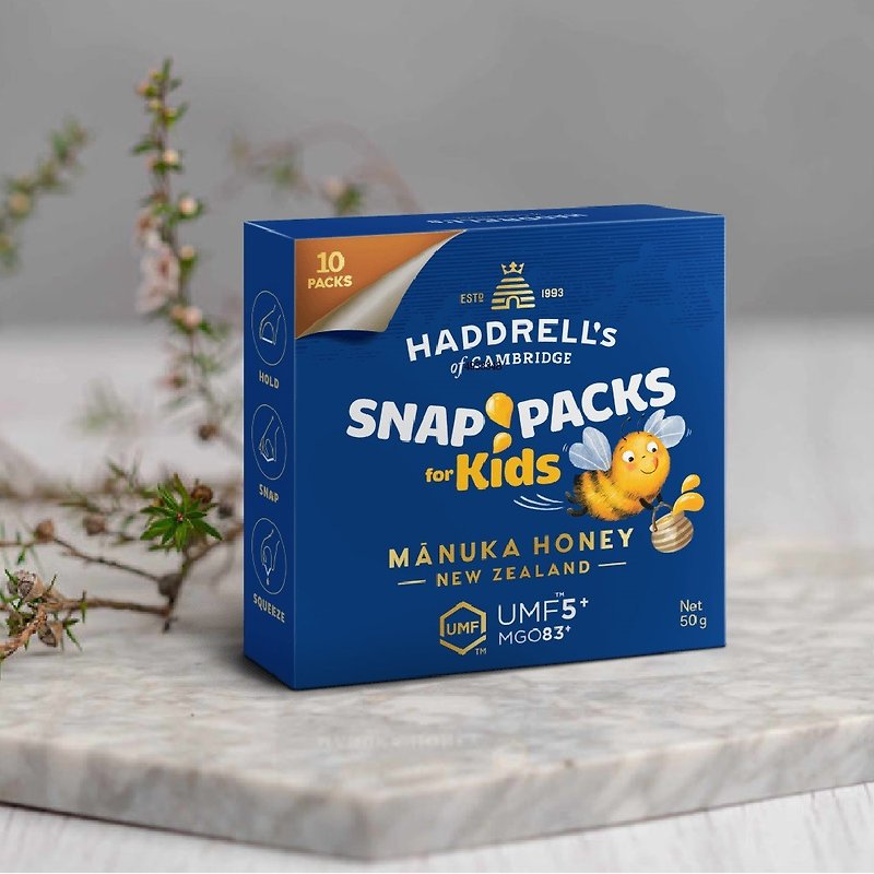 [Shoumanqu] Haddrells New Zealand Active Manuka Honey To-go Pack UMF5+ (50g) - Honey & Brown Sugar - Other Materials 