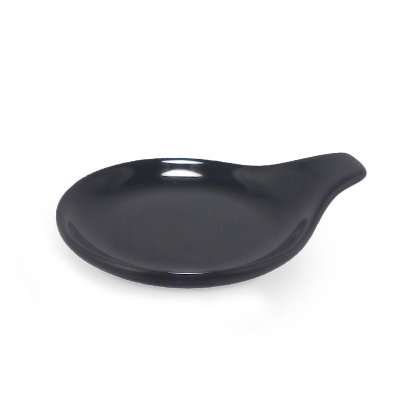 美國FORLIFE茶包/濾網杯碟-黑 - 碟子/醬料碟/醬油碟 - 瓷 黑色