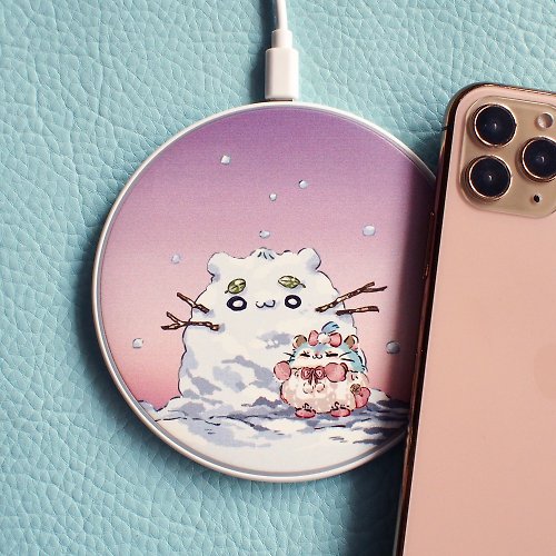 Powered By Hamsters 倉鼠妹妹的雪人- 無線充電器 Qi Wireless Charger