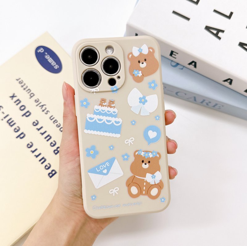 Wedding Pumi Beige Mobile phone case Silicone Protective Case - เคส/ซองมือถือ - ซิลิคอน สีนำ้ตาล