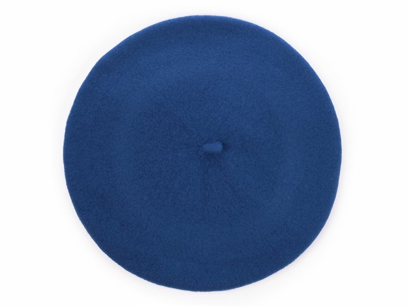 Spain ELOSEGUI female DAME beret EL_DAME19068 Prussian blue - หมวก - ขนแกะ 