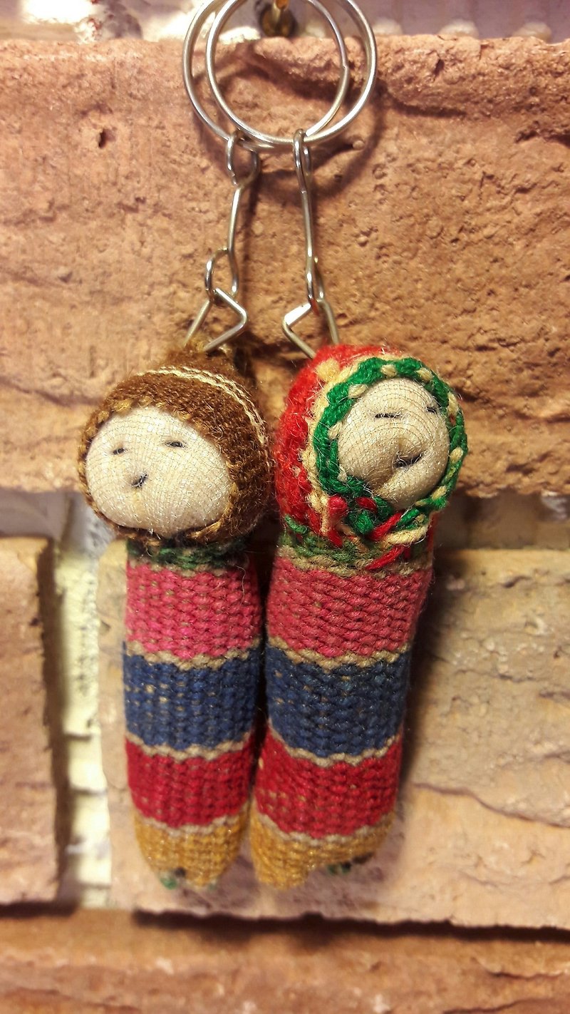 Lucky Twins 2-Multicolor - Keychains - Wool Multicolor