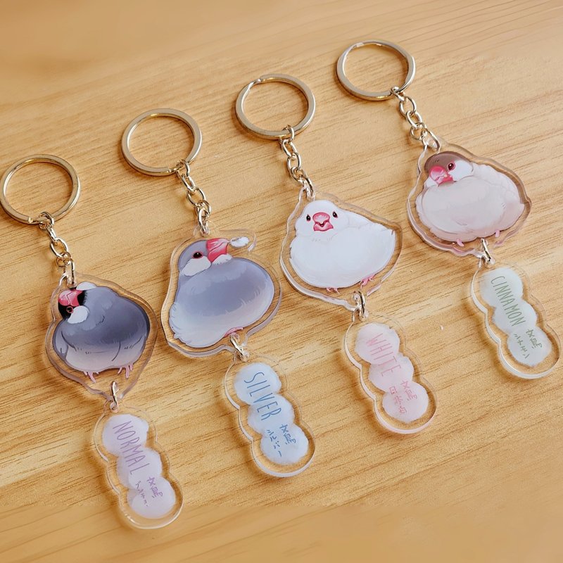 Munori Daifuku•String Acrylic Keychain Charm - Keychains - Acrylic Multicolor