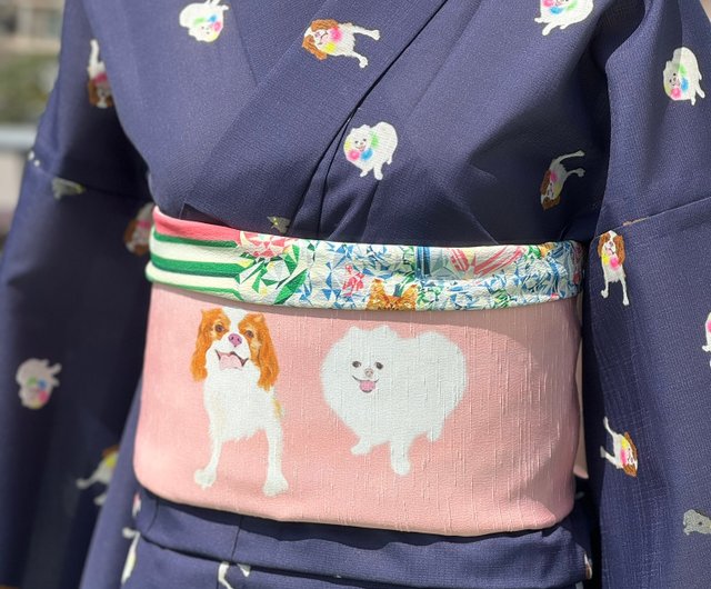 リバーシブル半幅帯 おさんぽ - ショップ ハイカロリイオトメ