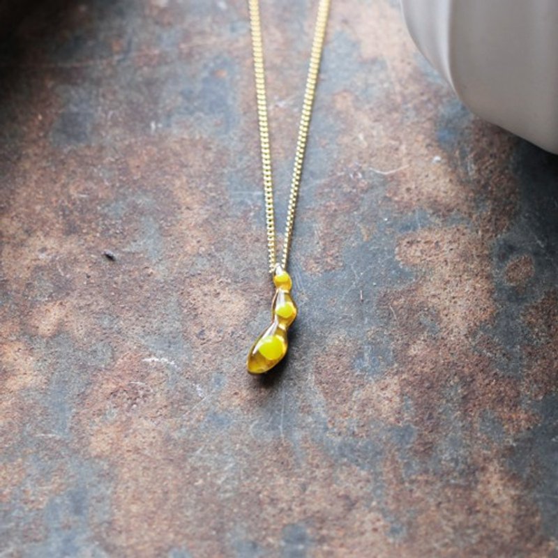 ずんだ豆　小 | ネックレス | N485 - 項鍊 - 其他金屬 金色