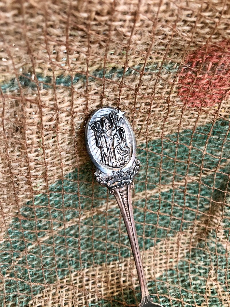 聖誕小物 The Shepherds鍍銀聖誕紀念湯匙 荷蘭製 - 刀叉/湯匙/餐具組 - 銀 