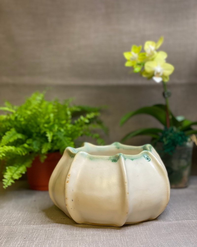 手捏陶器花器 - 花瓶/花器 - 陶 