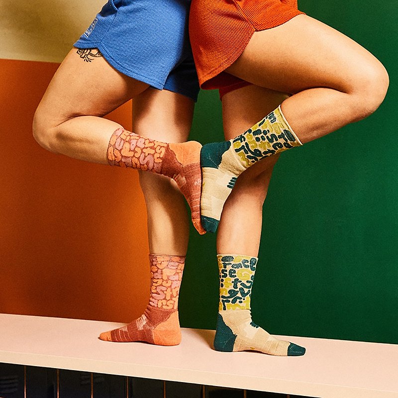 GKP Good Goods Goodness,me | Patterned Performance Crew Socks - Socks - Cotton & Hemp Multicolor