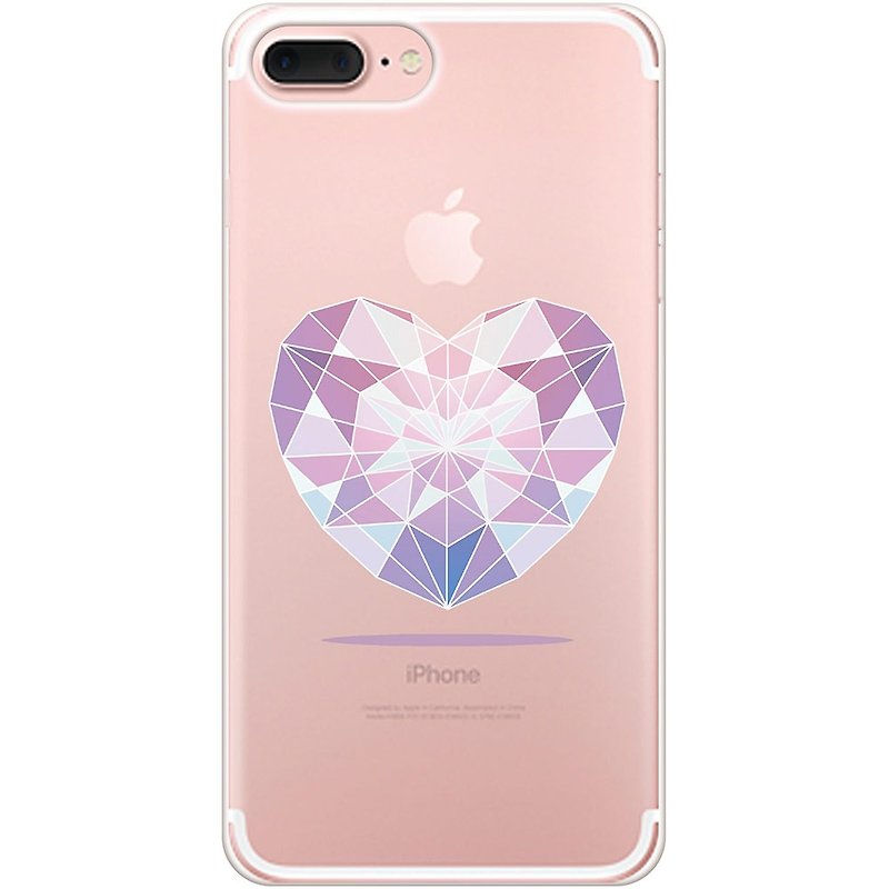 New series - [heart drill] -TPU mobile phone protection shell "iPhone / Samsung / HTC / LG / Sony / millet / OPPO", AA0AF146 * - Phone Cases - Silicone Purple