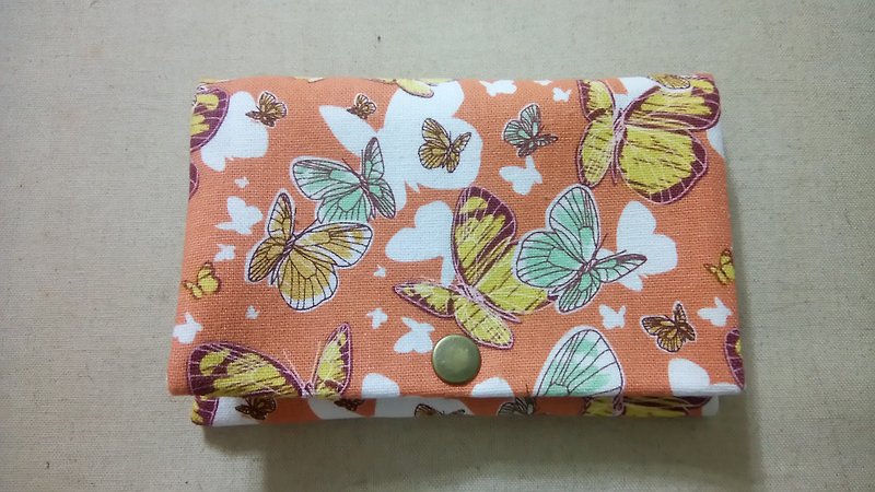 Multi-level coin purse-Lotte Butterfly Feifei - Coin Purses - Cotton & Hemp 